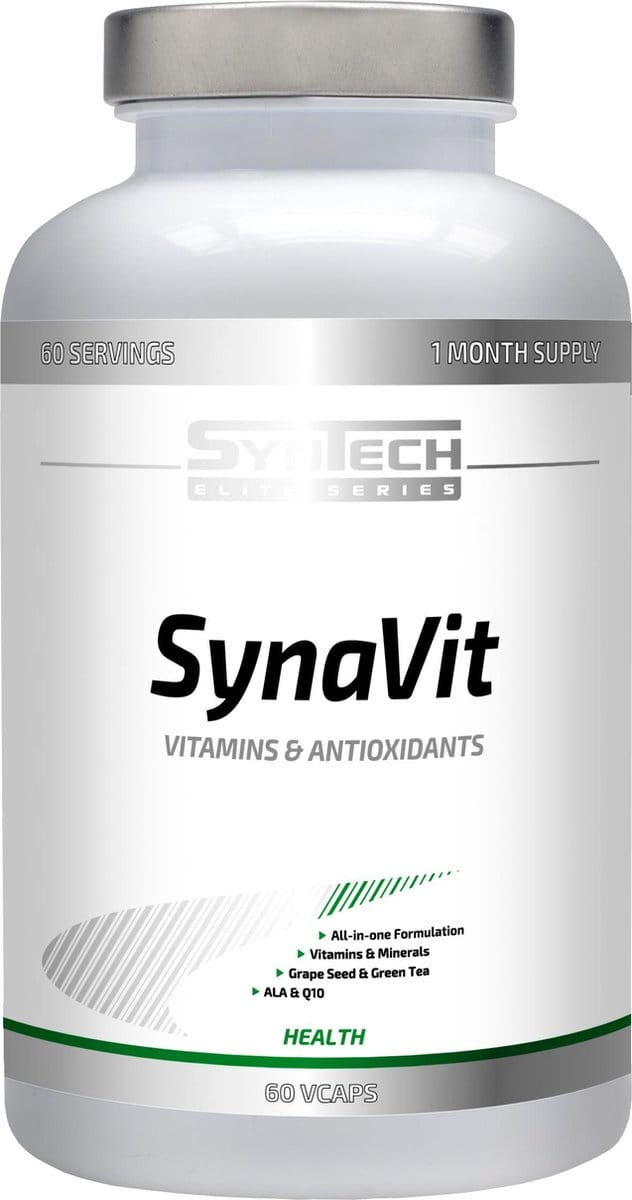 SynaVit 60caps - SynTech - Multivitamine - gezondheid - vermoeidheid - weerstand
