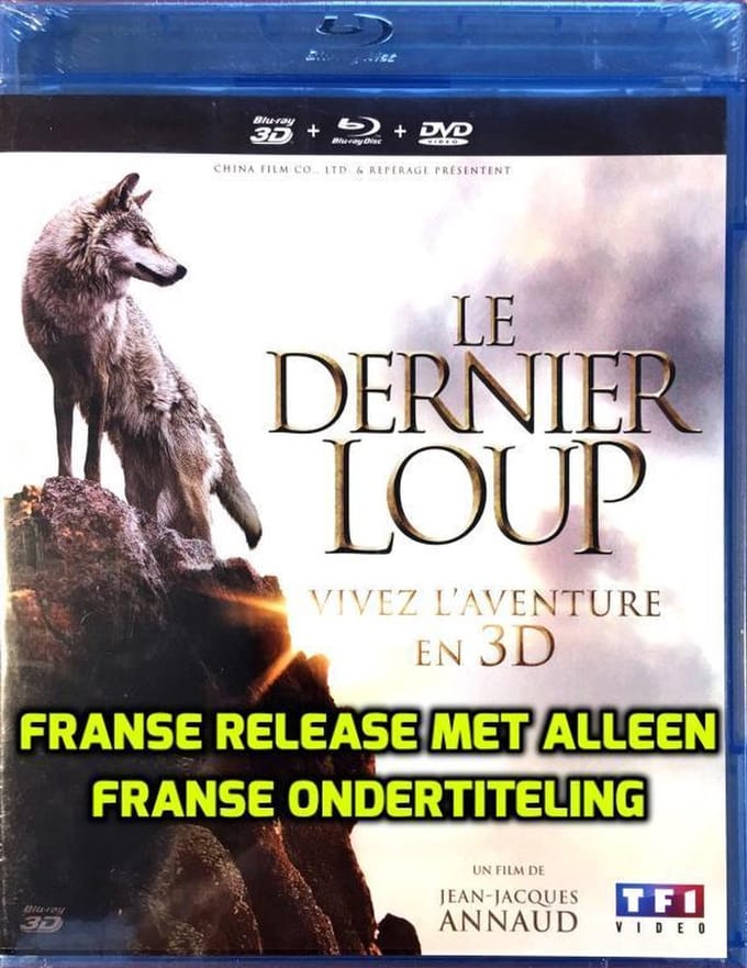 The Last Wolf (aka Le Dernier Loup) [Combo Blu-ray 3D + Blu-ray + DVD ]