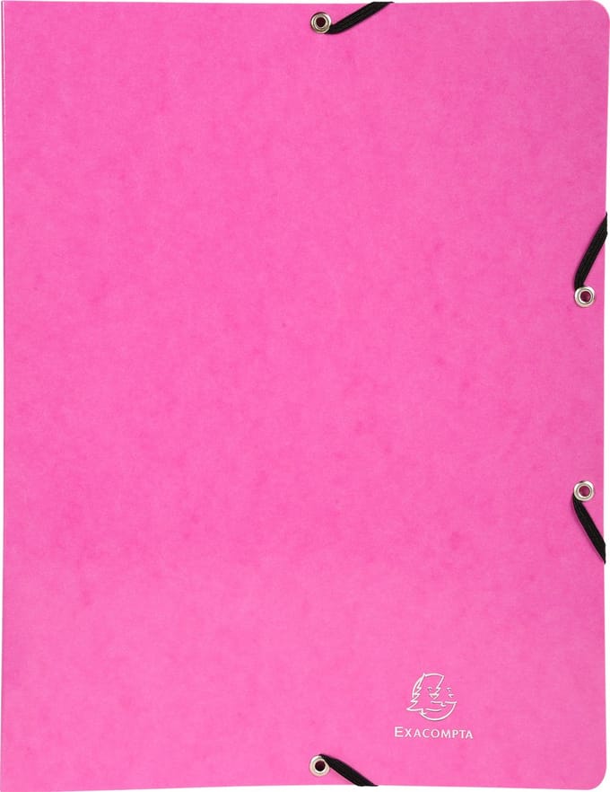 Exacompta 20x Iderama Ringband met 2 ringen van 15mm - A4 - Roze - 54894E