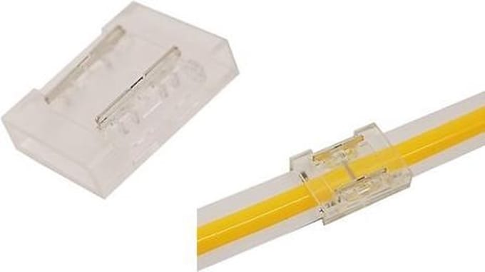 Groenovatie LED Strip Klik Connector COB 6mm, Soldeervrij