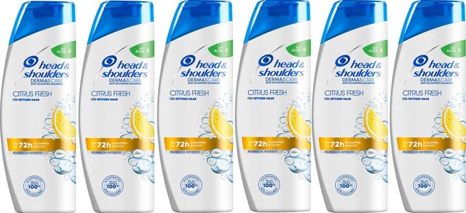 Head & Shoulders Shampoo - Citrus Fresh - 6 x 500 ml