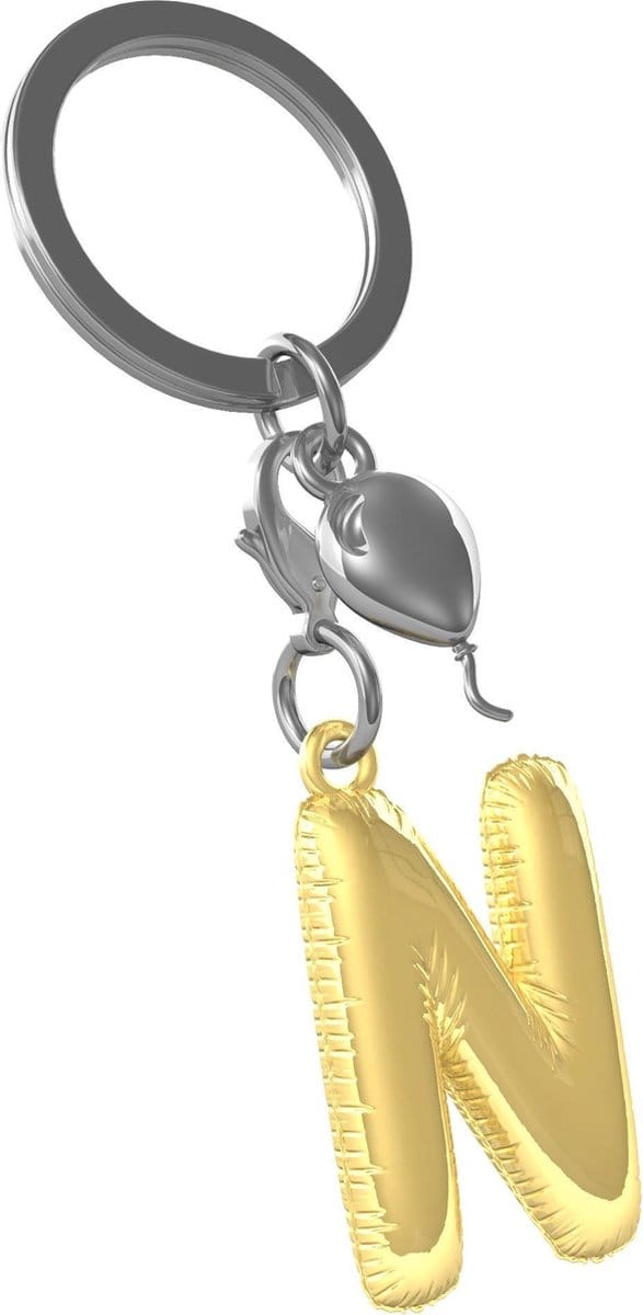 Metalmorphose Initialen Alfabet Sleutelhanger Letter N