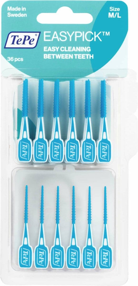 10x TePe EasyPick Blauw M/L 36 stuks