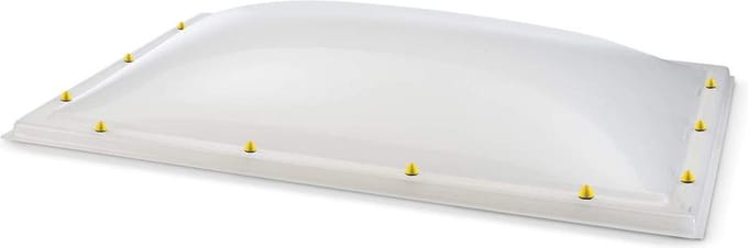 Skylux acrylaat lichtkoepel dubbelwandig - opaal 1100 x 1700 mm