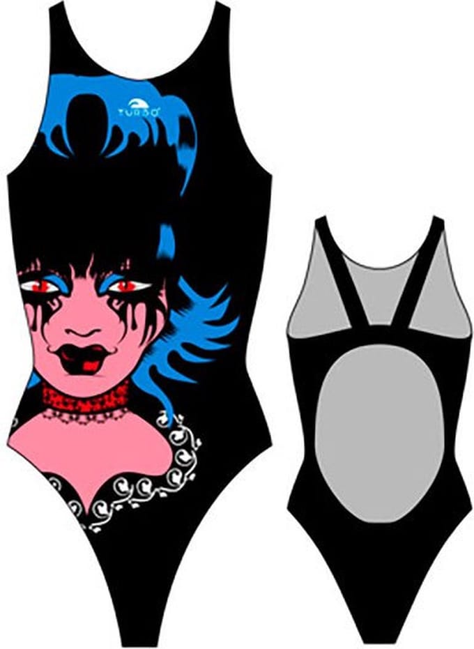 Turbo Gothic Zwemkleding Zwart L Vrouw