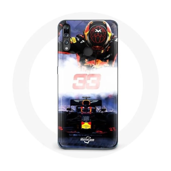 Coque pour Huawei p30 Formule 1 Max Verstappen Pilote de F1 noir rouge et jaune