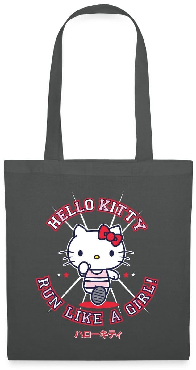 Hello Kitty Run Like A Girl Tas Van Stof Schoudertas