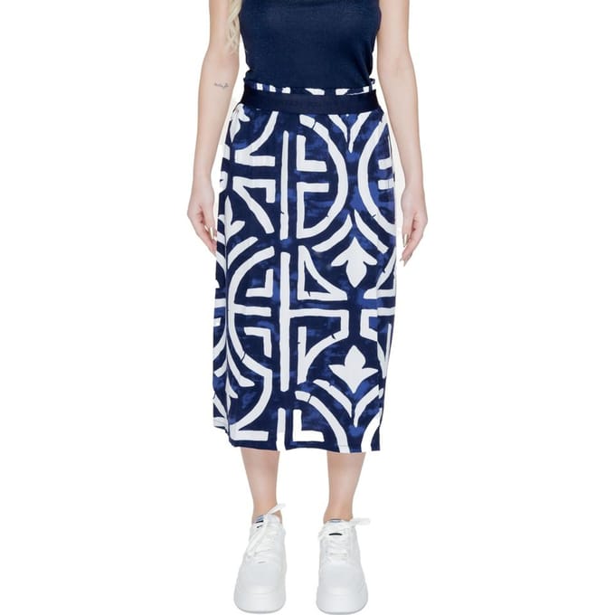 Midi Rok Geometrische Print