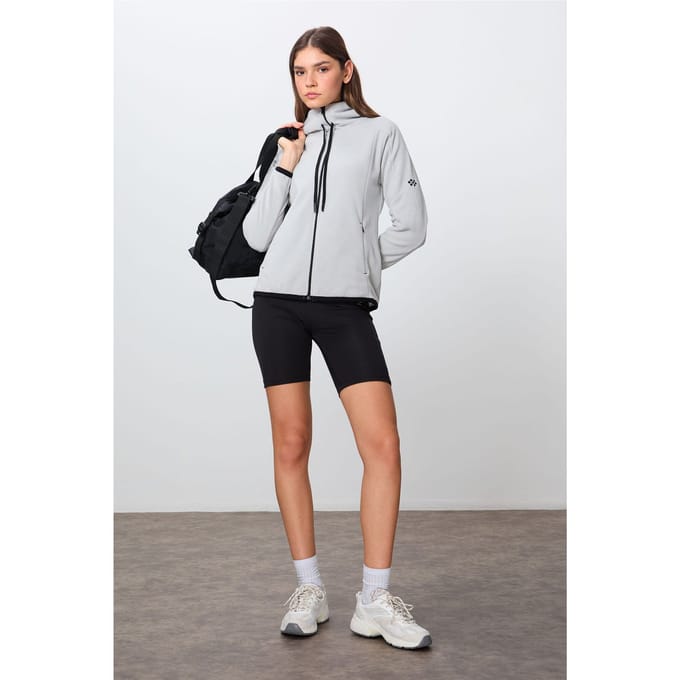 Dames Pluche Zip-up Hoodie