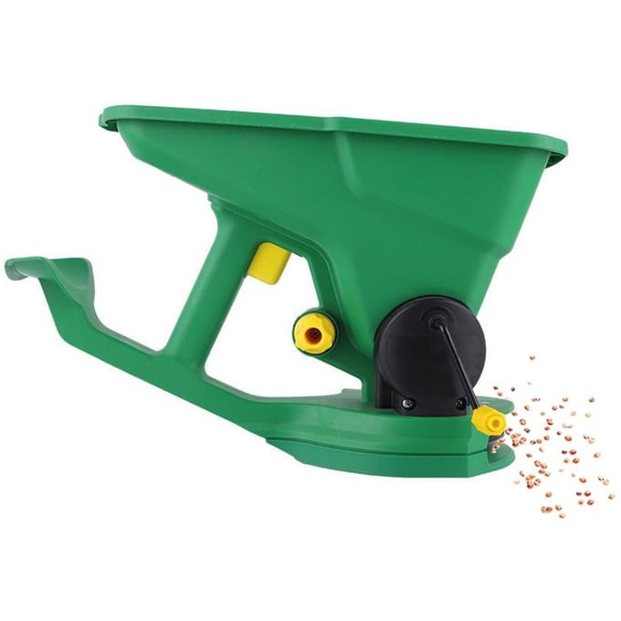 1,5L Handheld Zaadverspreider Handmatige Kleine Zaaimachine Veldbemestingsmachine Multifunctioneel Gazon groen