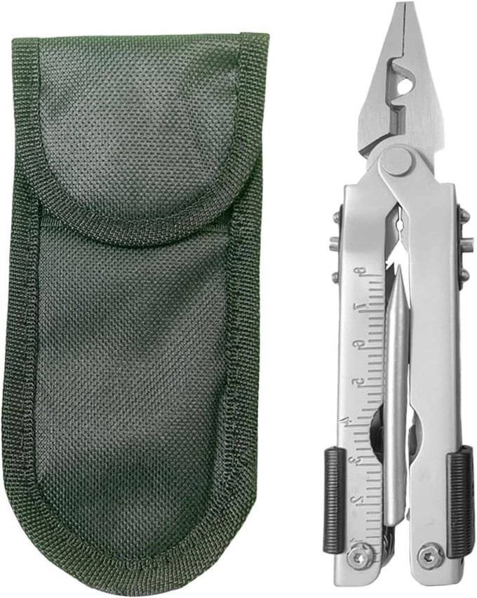 Multitool Tang - Handgereedschap Set - Klusjes Buiten - Roestvrij Staal - 13 cm - Metaal