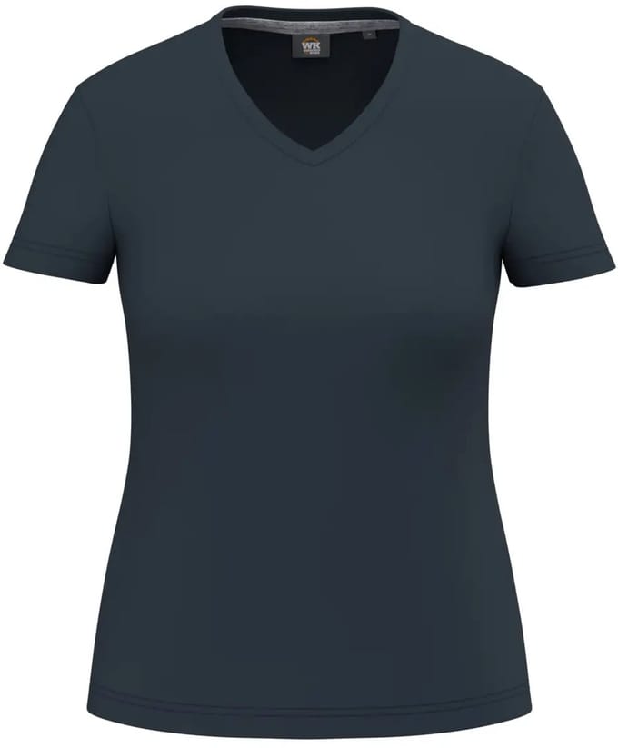 Duurzame V-hals antibacteriële t-shirt voor dames WK. Designed To Work