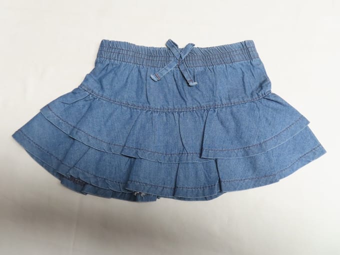 Rok - Meisjes - Blauw - Lichte jeans - 24 maand 92