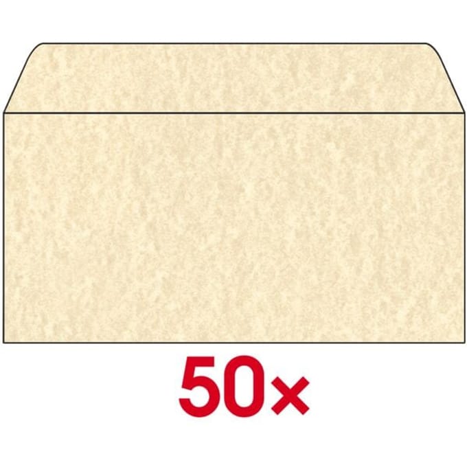 Design-enveloppen C6 zonder venster, gegomd - 50 stuks