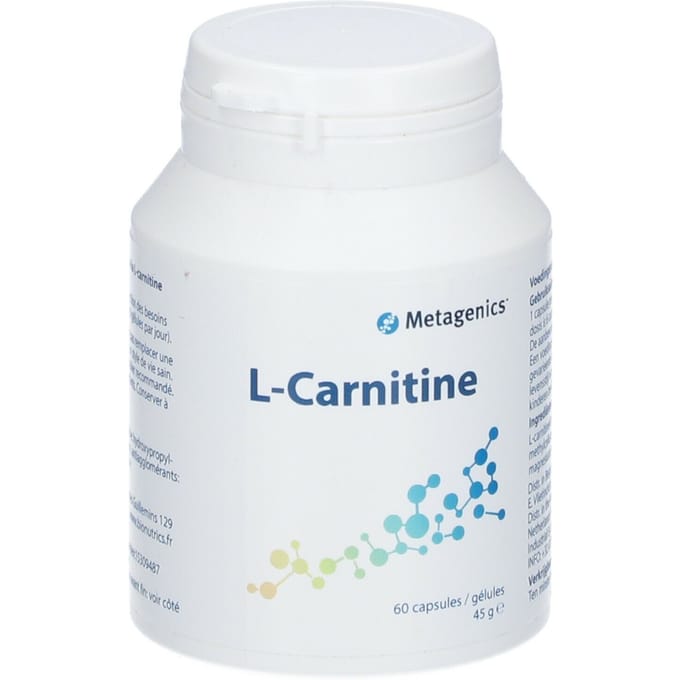 Metagenics L-Carnitine V-caps 60 | 500mg L-carnitinefumaraat | Energiemetabolisme
