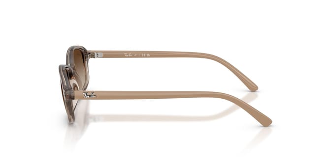 Transparant Beige Kleurverloop 0RJ9132SF Ray-Ban zonnebril, Bruin, 49mm, brown