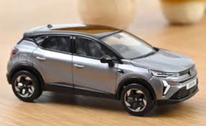 Renault Captur 2024 Oyster Grijs Zwart Model 1/43 Norev 517767