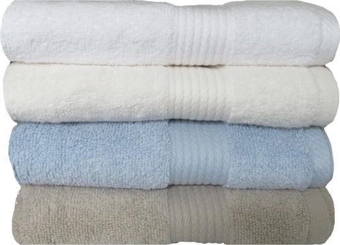 iSleep Terry Handdoek - 60x110 cm - Ivoor - 6 stuks
