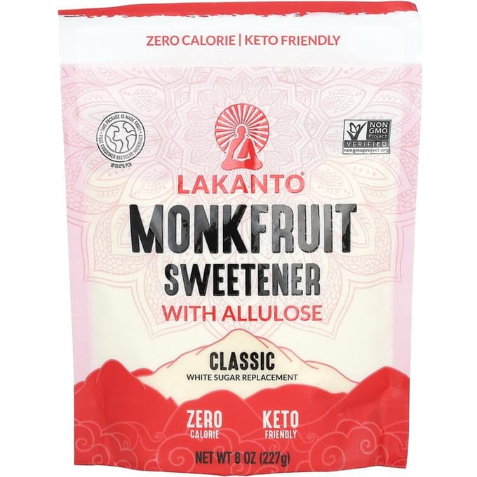 Édulcorant à base de fruit du moine avec de l'allulose, Classique, 8 oz (227g)