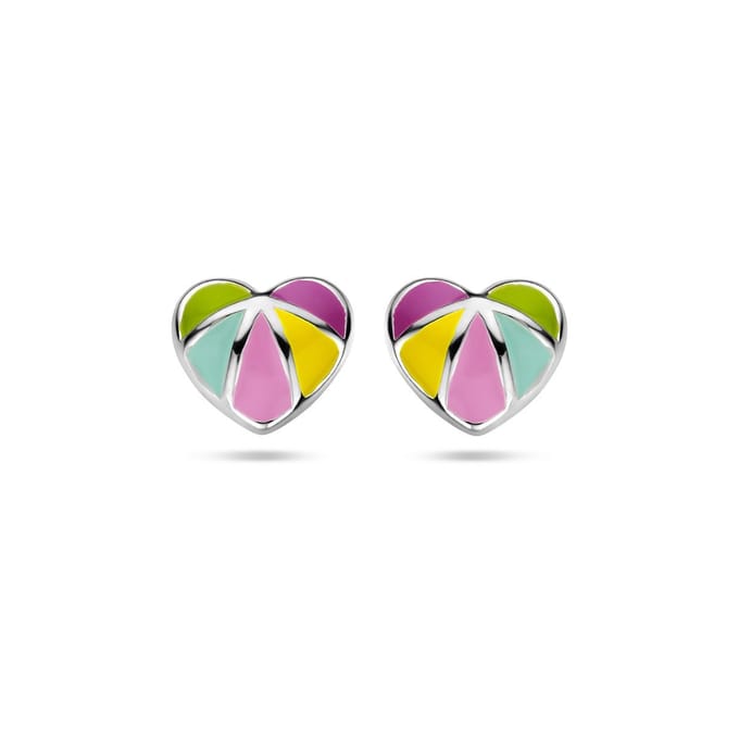 Zilveren oorknoppen hart - PSN1336985