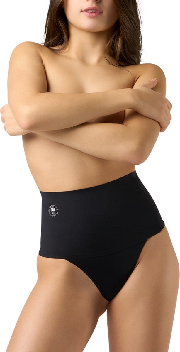 NOMI corrigerende string - Sleek Smooth Thong - Shapewear string - Zwart - Beige - S