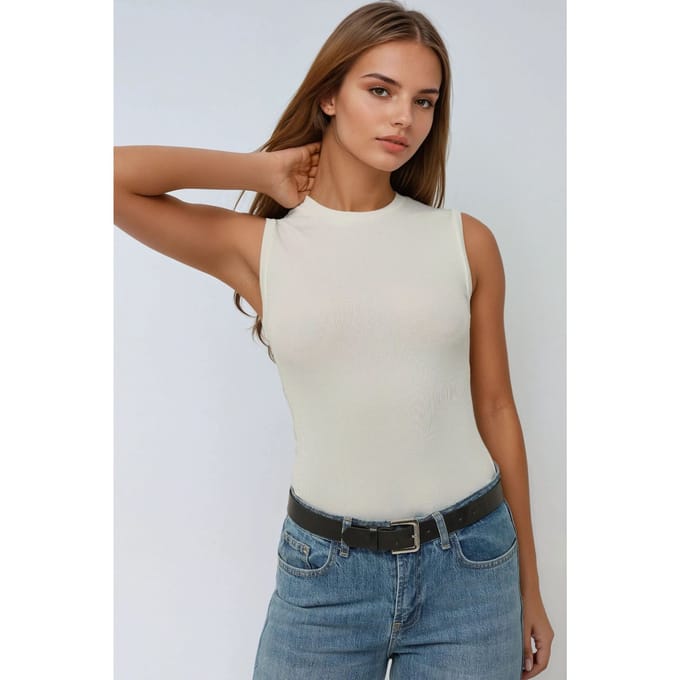 Basis Getailleerd Crewneck T-shirt