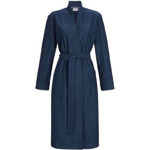 Ringella Blauwe uniseks badjas badstof Blauw man S