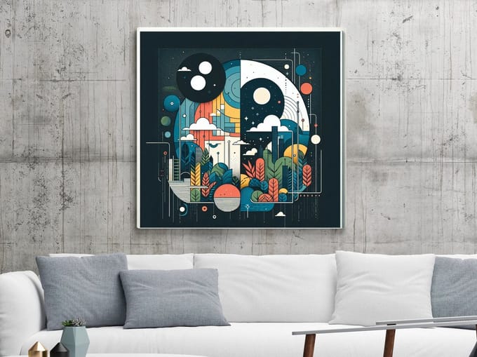 Kunstprint | Wanddecoratie | Dibond | 30 × 30 cm
