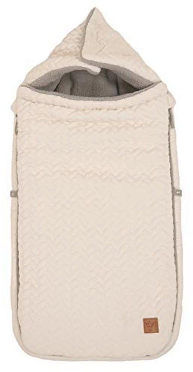 Voetenzak voor kinderwagen - Knit design, super zacht, beige