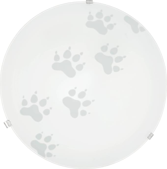 EGLO Mars Wand- en Plafondlamp - Ø 24, 5 cm - Wit - Dierenvoetjes