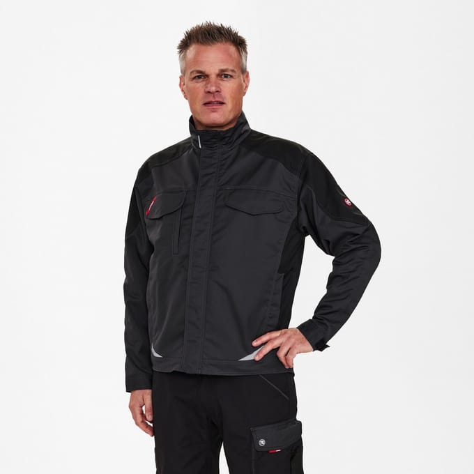 Engel Galaxy Light werkjack 1290-880 - Anthracite Grey / Black - 4XL