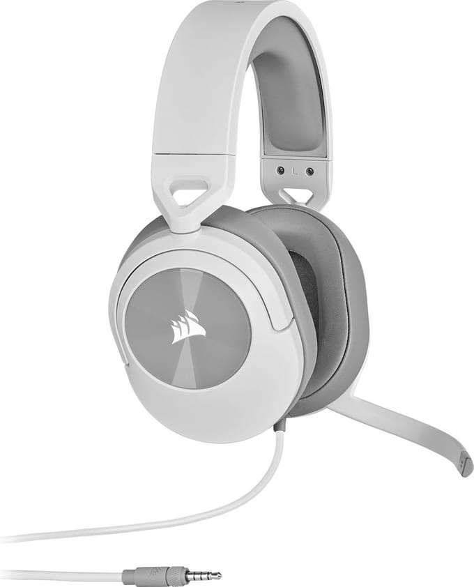 Corsair HS55 Stereo Gaming Headset - 3.5mm Jack - Wit - PS5/PS4, Xbox Series X|S, PC, & Nintendo Switch