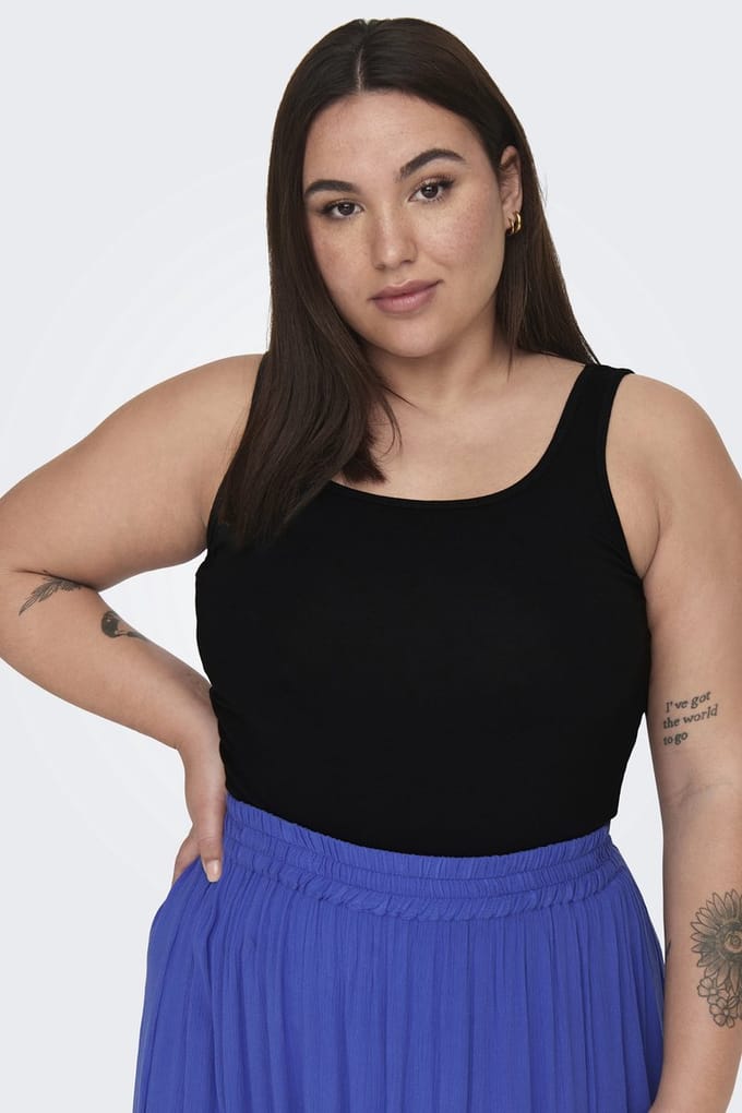 ONLY CARMAKOMA - CARTIME TANK TOP 2 PACK NOOS Dames Top