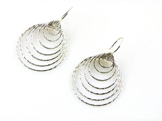 model Calisto oorringen in zilver