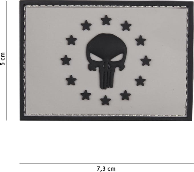 101 Inc Embleem 3D Pvc Punisher Eu Grijs   20013