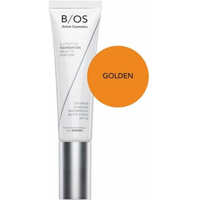 Base de Suède Fond de Teint Imperméable Couvrance Totale SPF 30 (d'or) 30 ml