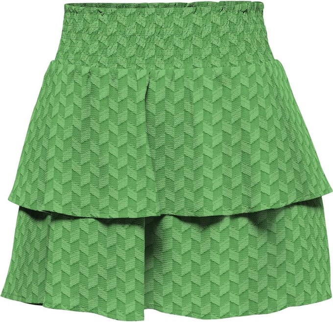 ONLY KOGEMMERY SMOCK SKORT WVN Meisjes Rok - Green Bee - Maat 146