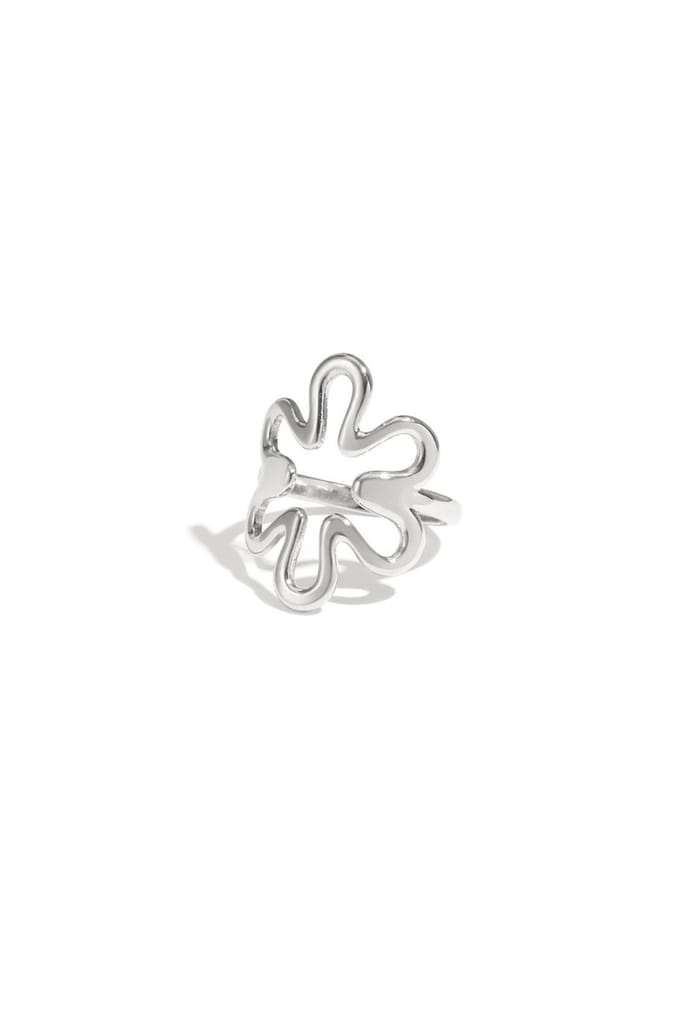 Bloom ring Zilver
