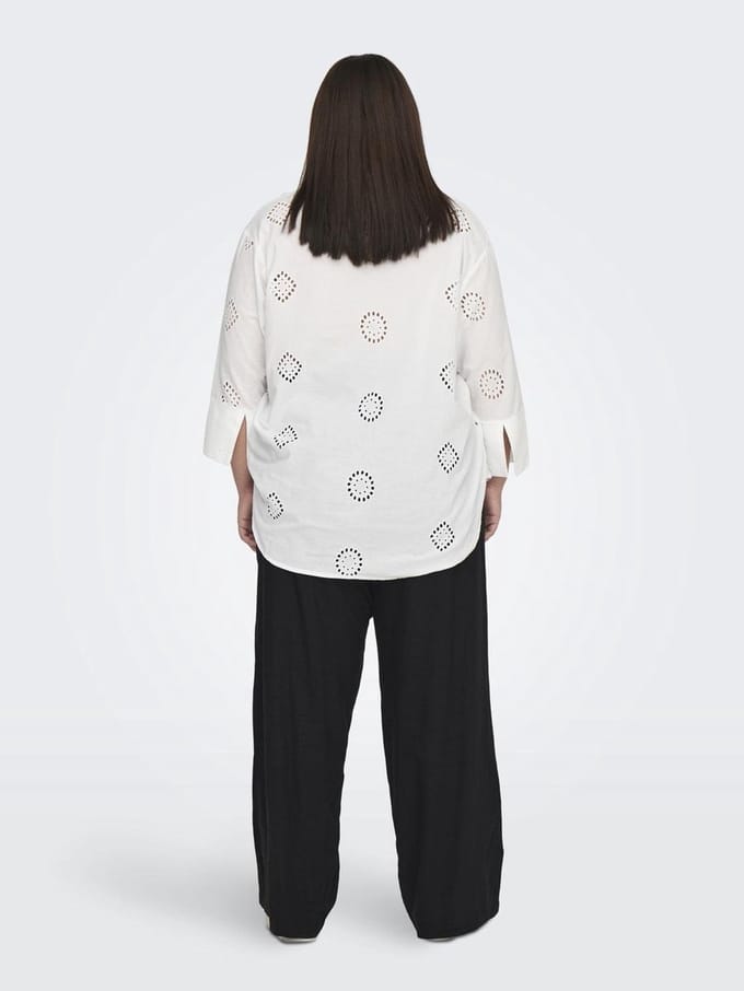 ONLY CARMAKOMA - CARTALLIE 3/4 LONG SHIRT WVN - Dames - Blouses