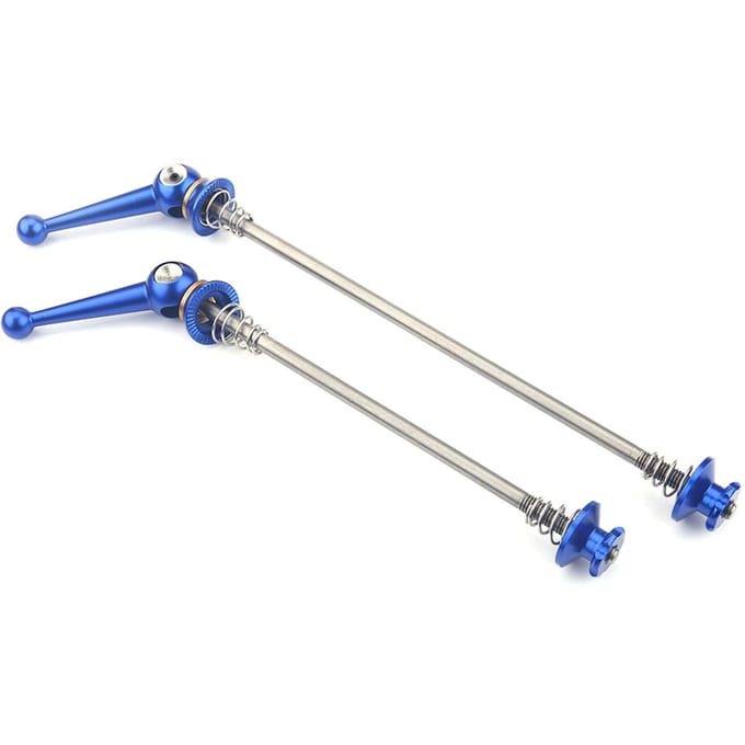 2 stuks Ultralicht Titaniumlegering Snelspanner Fiets Vervanging Reparatieonderdelen (Blauw) gray
