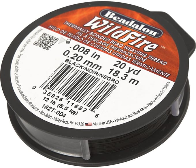 Sieradendraad Zwart 0,2 mm - Kralendraad - Beading Wire - Draad voor Sieraden Maken - 18,3 meter