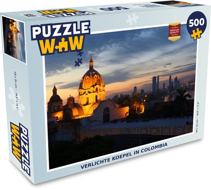 Puzzel Verlichte koepel in Colombia - Legpuzzel - Puzzel 500 stukjes