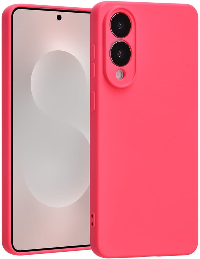 TUNIQ Back cover voor Galaxy S25 Edge - Hot Pink - Slank Design - Antislip Grip