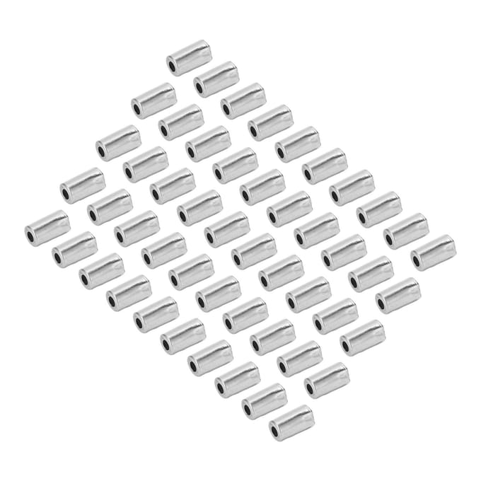 50 STUKS Fietsremkabel Eindkap Zilver Metaal Koper 5mm Fietskabelkap Fietsaccessoires white