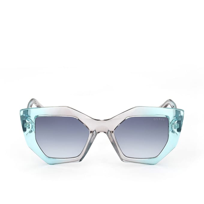 Lunettes de soleil femme Guess Gu7897 89w Transparent Turquoise Blue/50-20-140 white