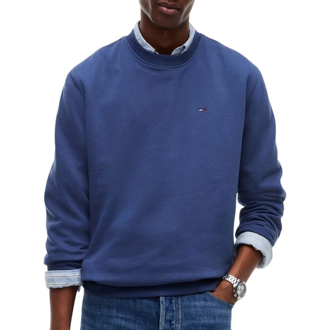 Regular fit sweatshirt van katoenmix met logostitching