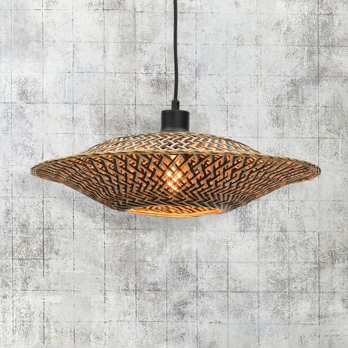 Good & Mojo GOOD &amp; MOJO Bali hanglamp van bamboe, Ø 44 cm