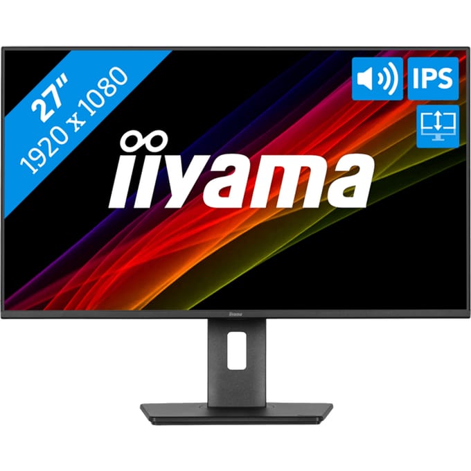iiyama ProLite XB2797HSN-B1 - 27 inch - Full HD - IPS - USB-Hub (4x) - Verstelbaar - USB-C Dock