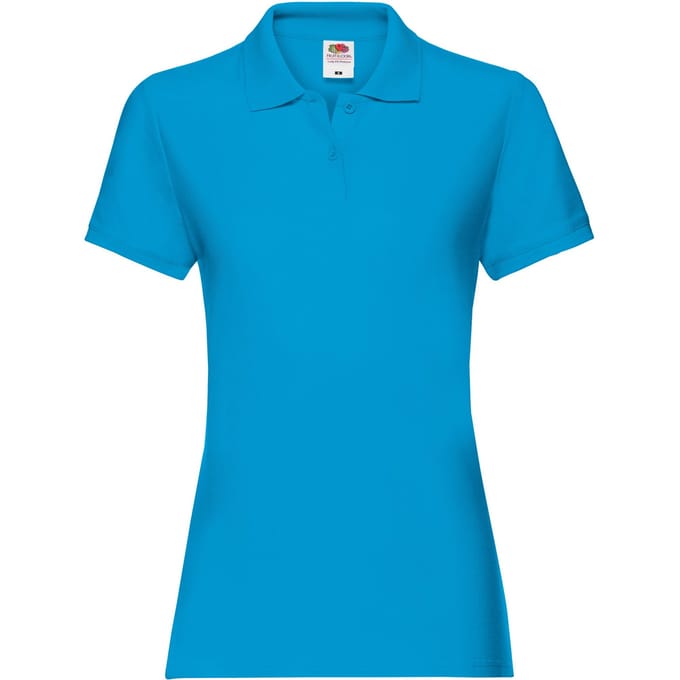 Fruit of the Loom Dames/dames Premium Poloshirt (Azuurblauw)