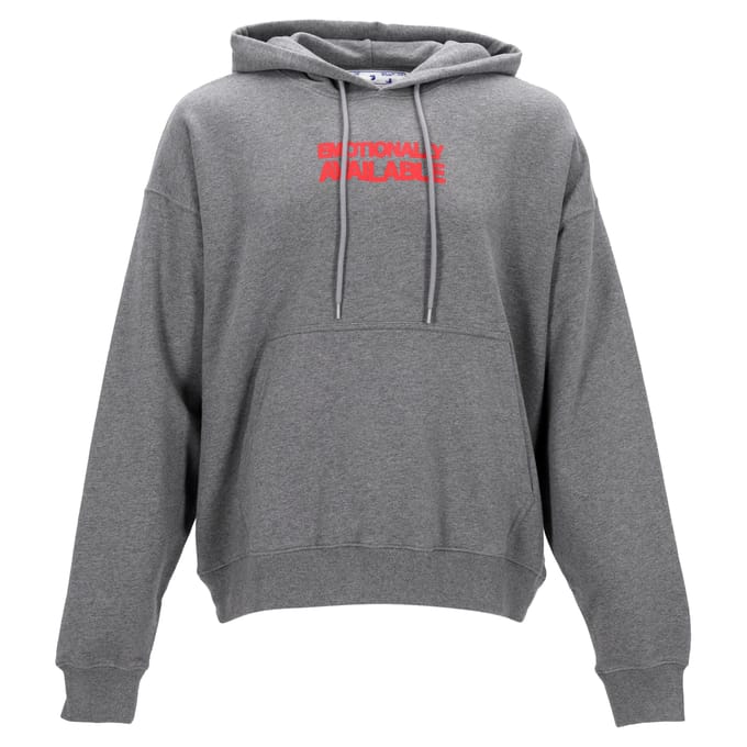 Off-White Hoodie grijs met print